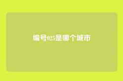 编号025是哪个城市