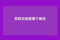 苏联总部是哪个城市