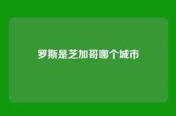 罗斯是芝加哥哪个城市