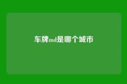 车牌md是哪个城市