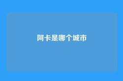 阿卡是哪个城市