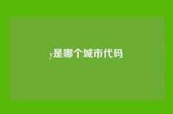 y是哪个城市代码