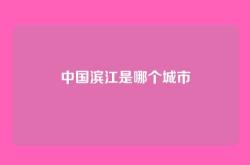 中国滨江是哪个城市