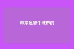 师宗是哪个城市的