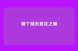 哪个城市是花之城