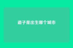 道子是出生哪个城市