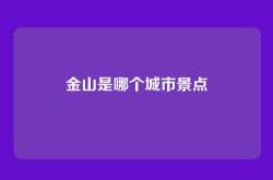 金山是哪个城市景点