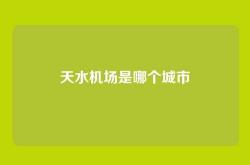 天水机场是哪个城市