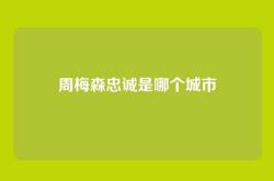 周梅森忠诚是哪个城市