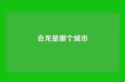 会龙是哪个城市