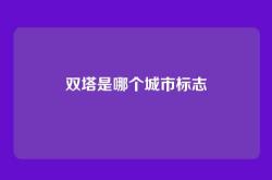 双塔是哪个城市标志