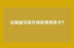 出国留学医疗保险费用多少？