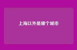 上海以外是哪个城市