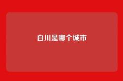 白川是哪个城市