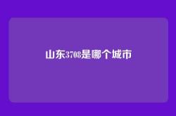 山东3708是哪个城市