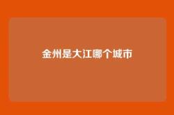 金州是大江哪个城市