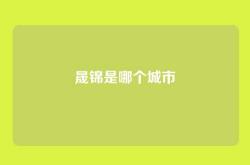 晟锦是哪个城市