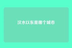 汉水以东是哪个城市