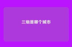 三炮是哪个城市