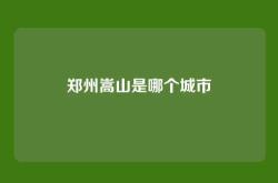 郑州嵩山是哪个城市