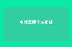 水城是哪个城市店