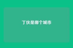 丁伙是哪个城市