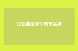 比亚迪是哪个城市品牌