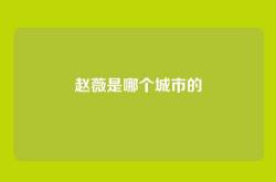 赵薇是哪个城市的