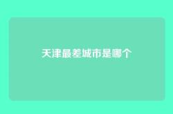 天津最差城市是哪个