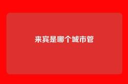 来宾是哪个城市管