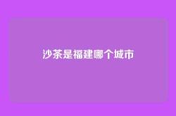 沙茶是福建哪个城市