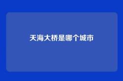 天海大桥是哪个城市