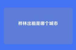 桦林出租是哪个城市