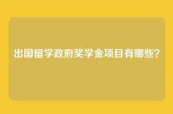 出国留学政府奖学金项目有哪些？
