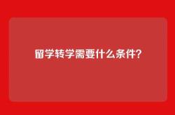 留学转学需要什么条件？