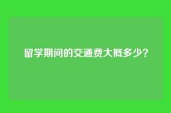 留学期间的交通费大概多少？