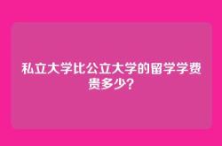 私立大学比公立大学的留学学费贵多少？