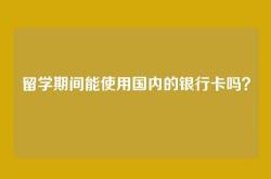 留学期间能使用国内的银行卡吗？