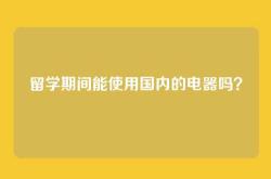 留学期间能使用国内的电器吗？