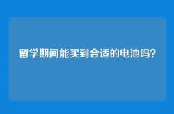 留学期间能买到合适的电池吗？