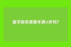 留学报名需要年满18岁吗？