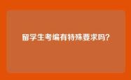 留学生考编有特殊要求吗？