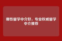哪些留学中介好，专业权威留学中介推荐