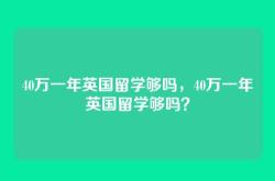 40万一年英国留学够吗，40万一年英国留学够吗？