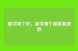 留学哪个好，留学哪个国家最理想