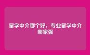 留学中介哪个好，专业留学中介哪家强