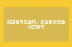 美国留学安全吗，美国留学安全状况如何