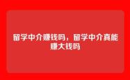 留学中介赚钱吗，留学中介真能赚大钱吗