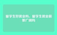 留学生好就业吗，留学生就业前景广阔吗