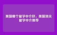 美国哪个留学中介好，美国顶尖留学中介推荐